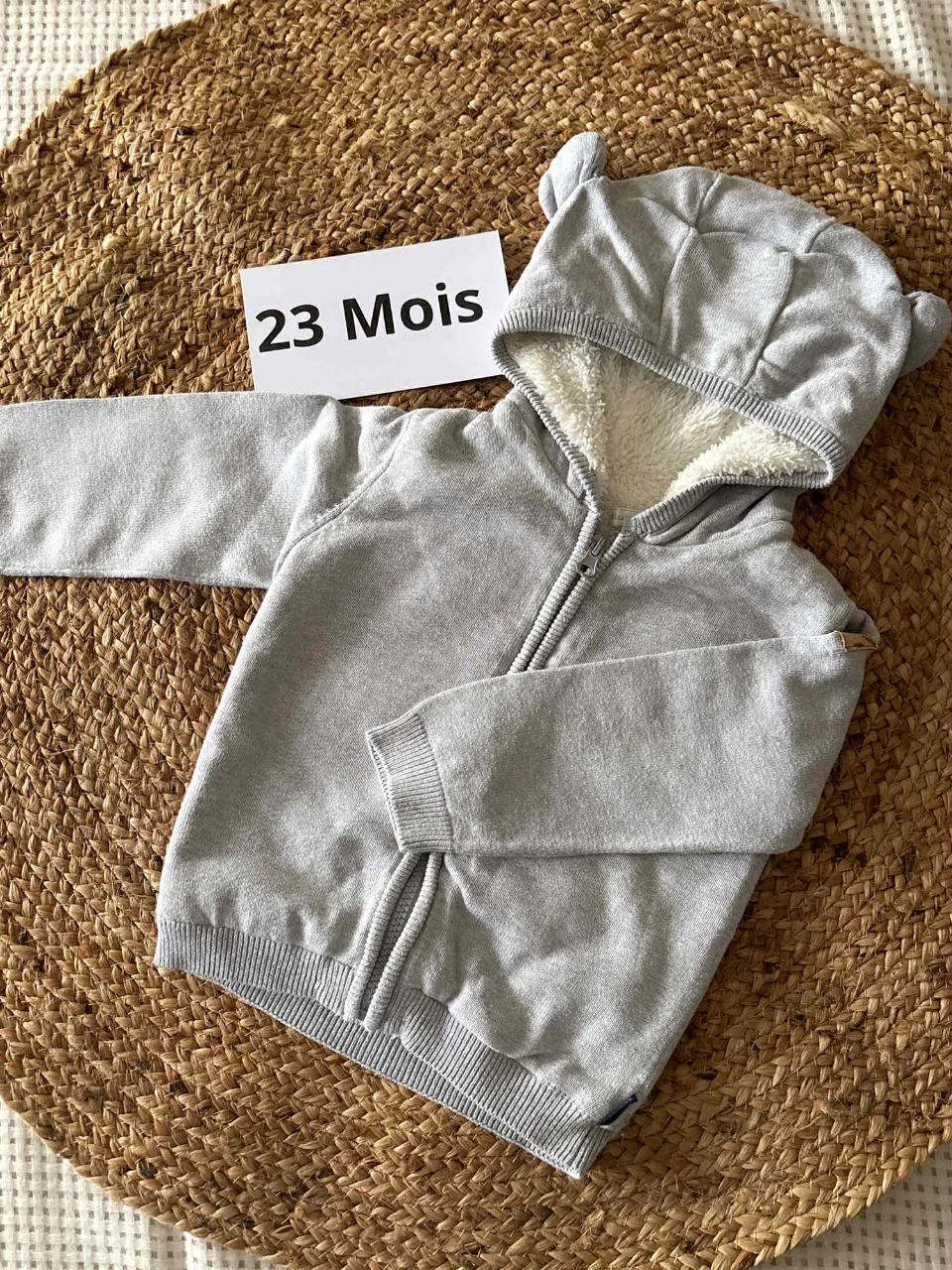 Gilet 23 mois garçon Mes Petits Cailloux